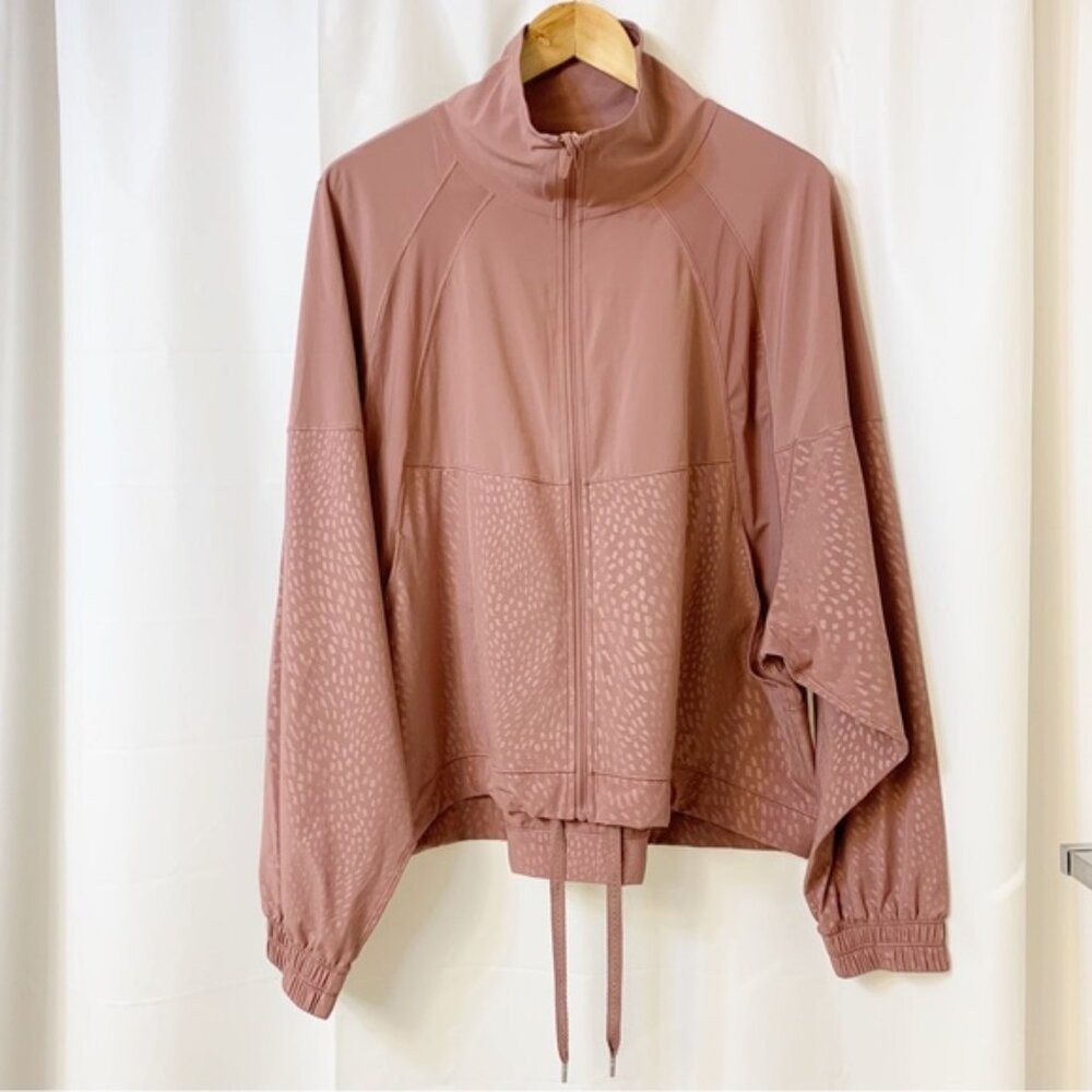 Lululemon In Depth Jacket Emboss Spiced Chai Size 12